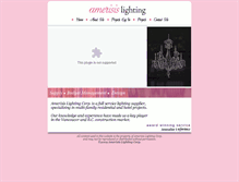 Tablet Screenshot of amerisislighting.com